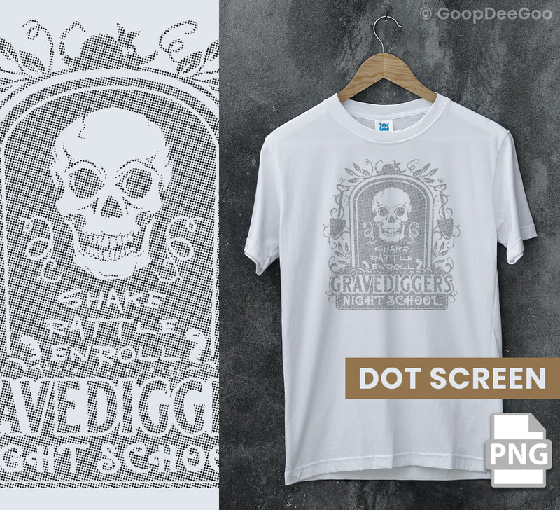 Grave Diggers Night School logo downloadable SVG and printable art for t-shirts, mugs, tote bags, pillows, and more.